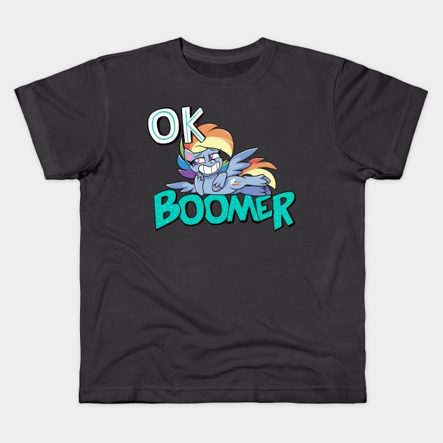 OK Boomer Kids T-Shirt by Baja Gryphon